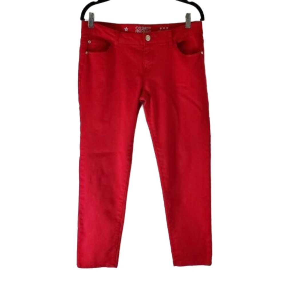 🇺🇸Celebrity Pink Skinny Red Pants Size 11